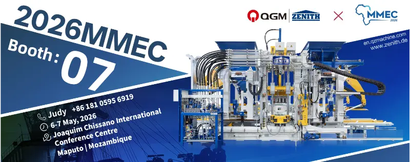 Společnost Quangong Machinery Co., Ltd. na výstavě MMEC 2026 předvede vysoce účinná řešení zděných strojů